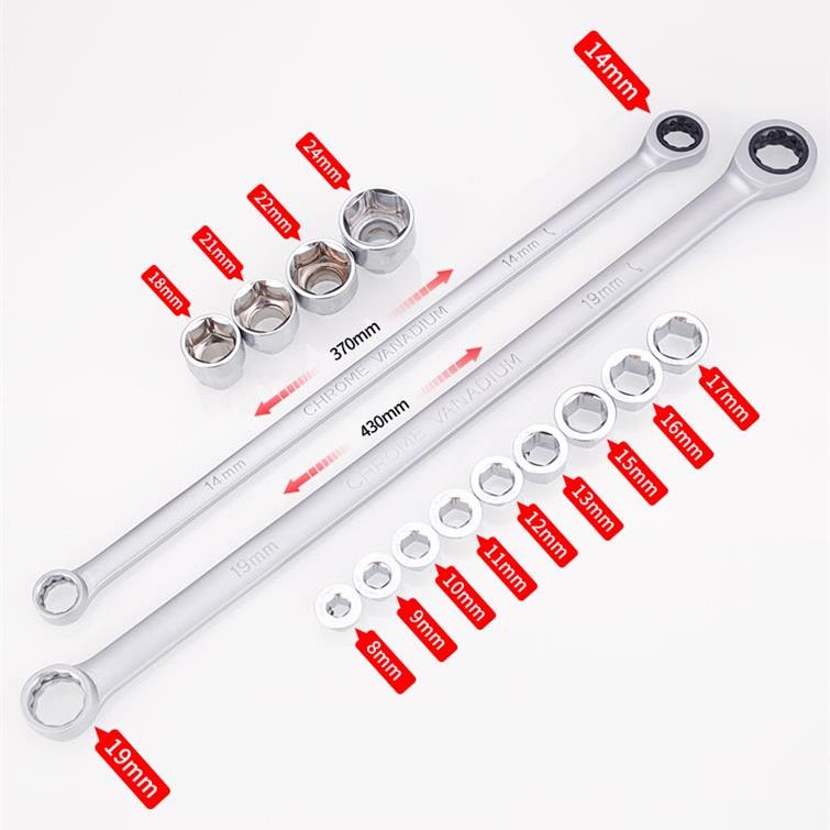 15pcs Adjustable Ratchet Wrench Kit-8