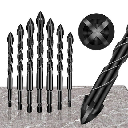 4-Edge Cross Drill Bit Set