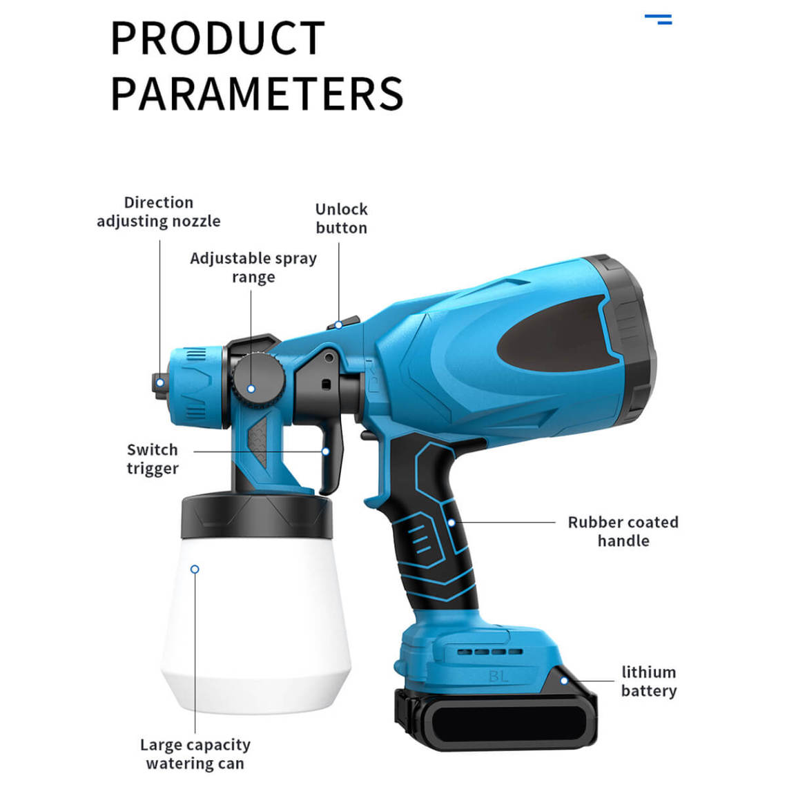 High-pressure Cordless Paint Sprayer-6