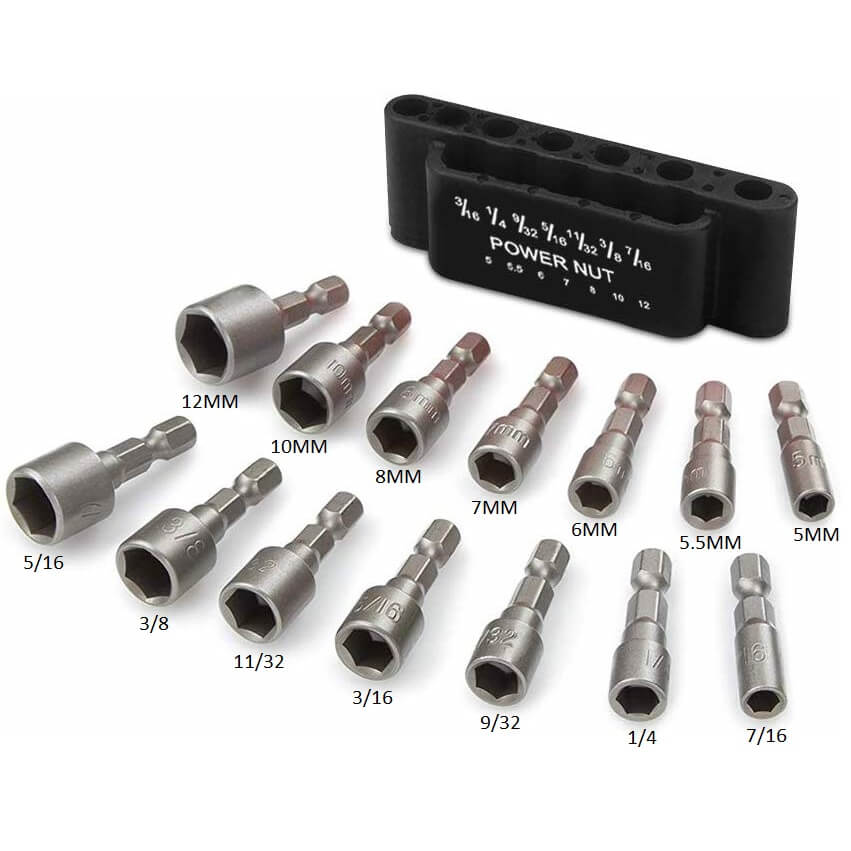 Power Nut Driver Drill Bit Set-5